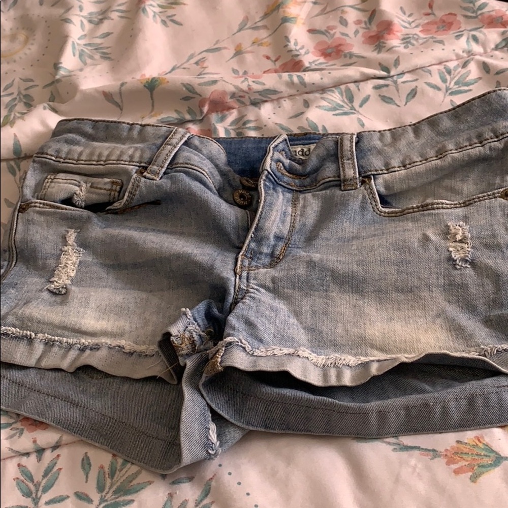 Denim shorts